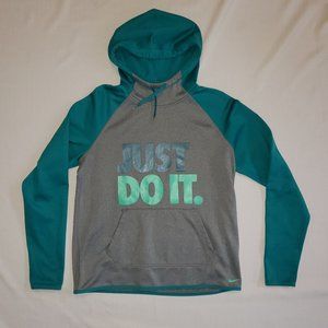 Nike Therma Fit Pullover Teal Hoodie Women's Size Medium